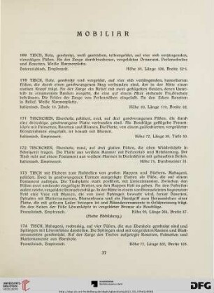 Mobiliar (Nr. 169-242)