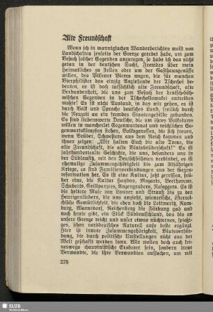 Alte Freundschaft