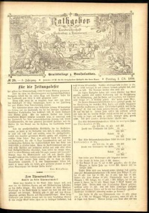 Ausgabe vom Sonntag, den 02. Oktober 1898.