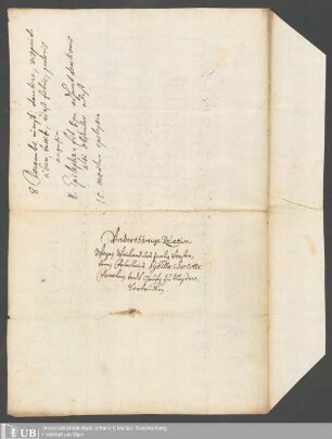Briefe der Gräfin von Nassau-Saarbrücken an Horst