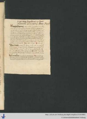 Handschriftliche Notiz