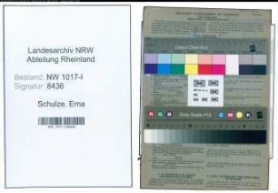 Entnazifizierung Erna Schulze , geb. 27.02.1906 ()