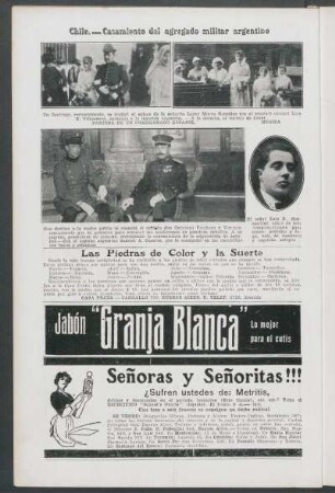 Chile.- Casamiento del agregado militar argentino