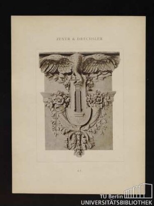Tafel 1 bis 13. Philharmonie, Berlin, Oberlichtsaal. Baurath L. Heim, Architetkt R. Wirth.