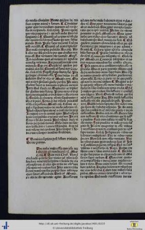 Dominica septima post festum trinitatis.