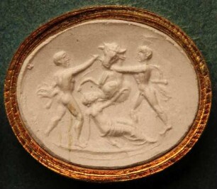 Zethos und Amphion binden ihre Stiefmutter an einen wilden Stier (Daktyliothek, Supplement)