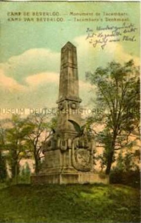 Tacambaro-Denkmal bei Beverloo