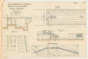 Umwandlung einer Einschnittbahn in eine U-Bahn Monatskonkurrenz Mai 1912: Lageplan. Treppe: Lageplan mit Grundriss 1:200; Längsschnitt 1:100; Grundriss, Querschnitt 1:50; 2 Maßstabsleisten