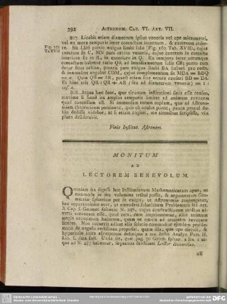 Monitum Ad Lectorem Benevolum