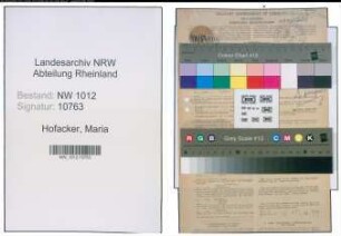 Entnazifizierung Maria Hofacker , geb. 02.04.1915 (Kindergaertnerin)