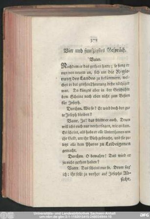 Vier und funfzigstes Gespräch.