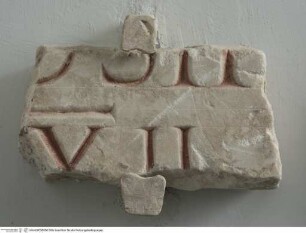 Tafelfragment mit Inschrift