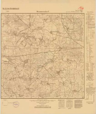 2132 (alte Nr.: 749) Mummendorf, Meßtischblatt (4cm - Karte)
