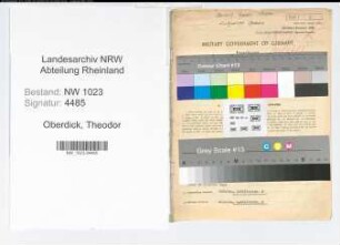 Entnazifizierung Theodor Oberdick , geb. 26.09.1908 (Richter)