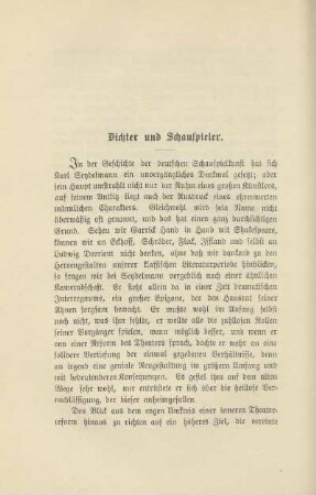 Dichter und Schauspieler