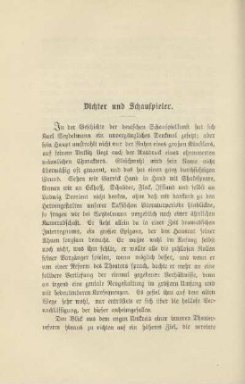 Dichter und Schauspieler