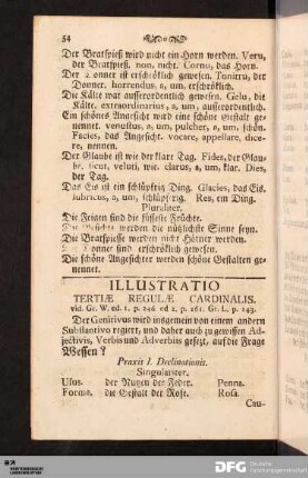 Illustratio Tertiæ Regulæ Cardinalis.