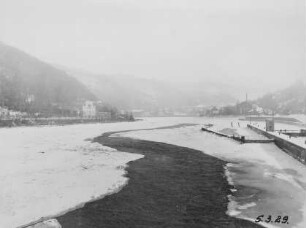 Eisaufbruch Oberwasser Heidelberg