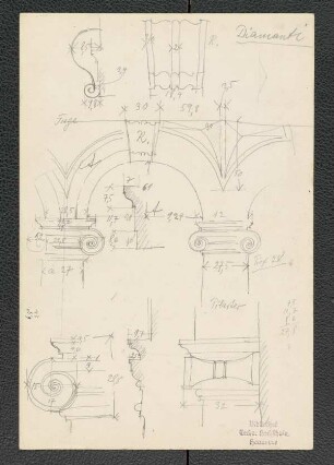 Palazzo Diamanti zu Verona, Fenster (OG), Fassadensystem