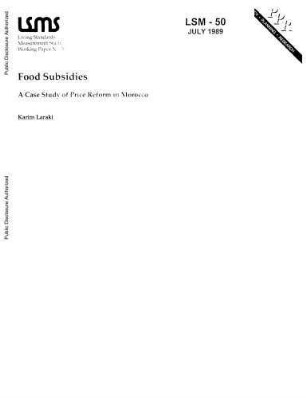 Food subsidies : a case study of price reform in Morocco