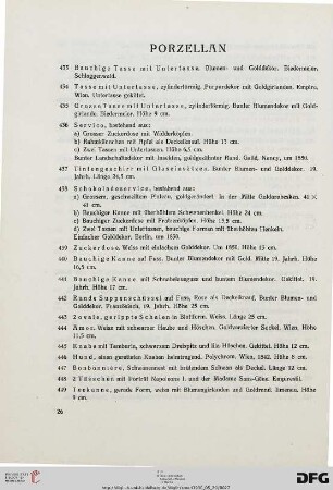 Porzellan (Nr. 433-452)