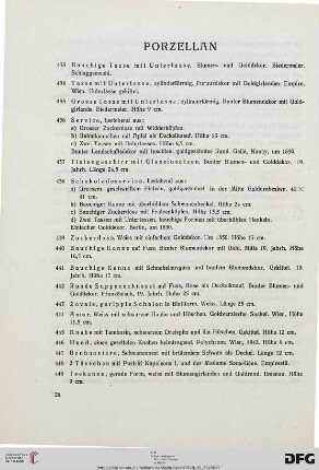 Porzellan (Nr. 433-452)