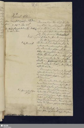 5(1): Separat-Votum über den philosophischen Studienplan d. 14ter Dec. [18]36.