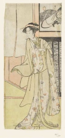Schauspieler Segawa Kikunojō III in einer Frauenrolle