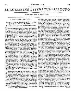 Grolman, K.: Grundsätze der Criminalrechtswissenschaft etc. (Beschluß der im vorigen Stück abgebrochenen Recension)