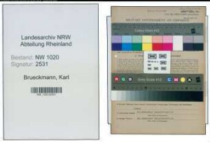 Entnazifizierung Karl Brueckmann , geb. 25.03.1889 (Feuerwehrmann)