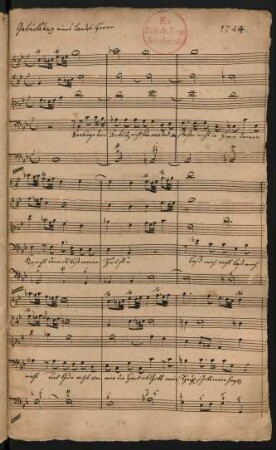 Verbirg dein Antlitz nicht für mir; V (4), Coro, orch, bc