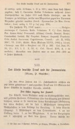 171-174 Der älteste deutsche Druck und die Immaculata