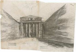 Littmann, Max; Athen (Griechenland); Konservatorium mit großem Konzertsaal und Amphitheater (Odeon) - Ansicht