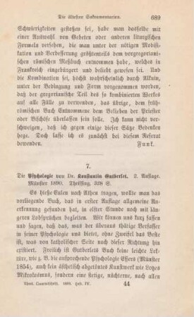 689-693 [Rezension] Gutberlet, Constantin, Die Psychologie