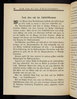 26, Hoch oben mit der Lichtbildkammer
