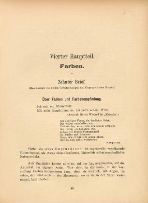 Vierter Hauptteil. Farben