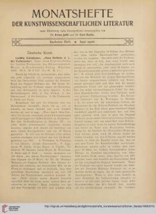 Sechstes Heft (Juni 1906)
