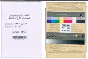 Entnazifizierung Marie Gehrke , geb. 07.05.1881 ()