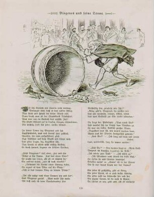 "Diogenes und seine Tonne"