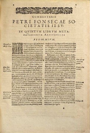 Commentariorvm Petri Fonsecae Lvsitani, Doctoris Theologi Societatis Iesv, In Libros Metaphysicorum Aristotelis Stagiritae, Tomvs ..., 2
