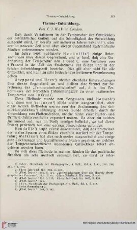 Thermo-Entwicklung