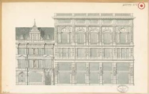 Städtisches Wohnhaus Monatskonkurrenz Juli 1879: Aufriss Seitenansicht