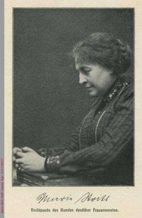 Porträt von Marie Stritt