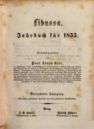 Libussa : Jahrbuch für .... 14. 1855