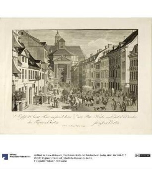 Die Brüderstraße mit Petrikirche in Berlin