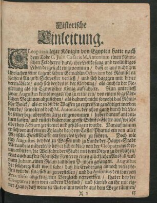 Historische Einleitung.