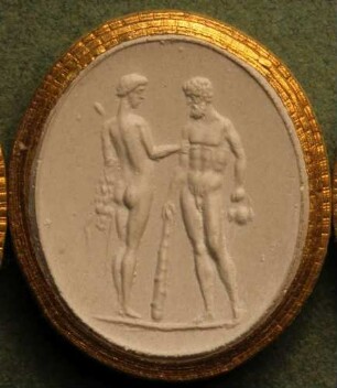 Herkules und Omphale (Daktyliothek, Erstes Mythologisches Tausend)