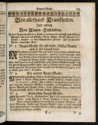 147-167, Von Augen-Zuständen. - Vor das Brechen.