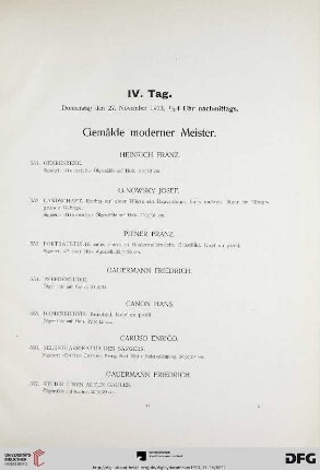 Gemälde moderner Meister (Nr. 551-630)