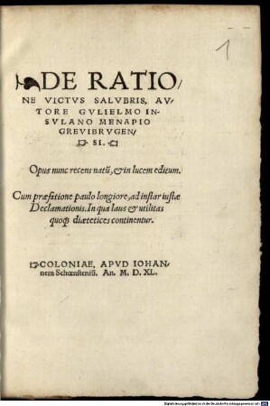 De ratione victus salubris